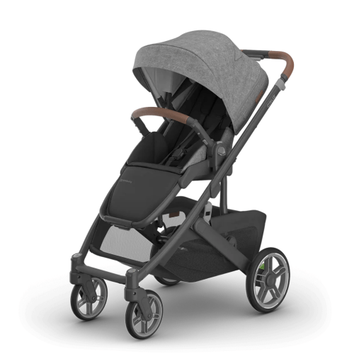 UPPAbaby Cruz V3 Stroller - Greyson (Charcoal Mélange | Carbon Frame | Saddle Leather)