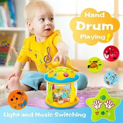 Baby Musical Light Up Toys 6-36 Months, Tummy Time Ocean Projector - TikTok Shop