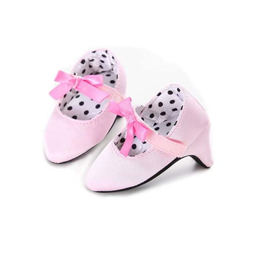 Newborn Baby Girls Photograph High Heels Shoes Princess Shoes, Bowknot Soft Sole Crib With High Heels Moccasins for Photos