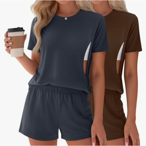 Riyiper 2 Packs Women's Nursing Pajamas Set