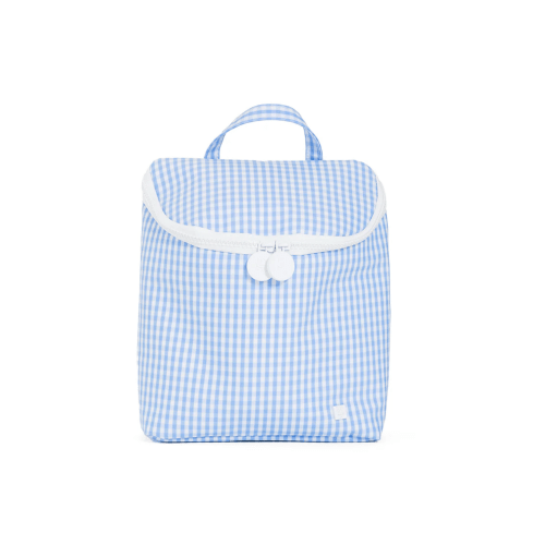 Take Away Insulated Lunch Bag - Sky Gingham
