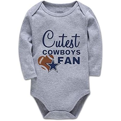 Cutest Cowboys Fan Infant Bodysuit Football Jumpsuit Rompers