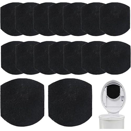 16 Pack Baby Diaper Pail Deodorizer Refills Compatible with Ubbi Steel Diaper Pail, Activated Charcoal Odor Absorber Filters, Odor Absorbing & Odor Eliminating, No Smell
