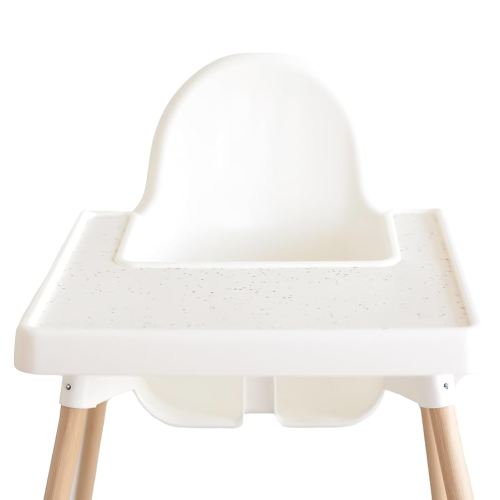 Yeah Baby Goods Placemats Compatible with The IKEA Antilop Highchair (Brown Speckle) - Food-Grade Silicone Highchair Tray Mat – Easy to Clean, High Chair Accessory