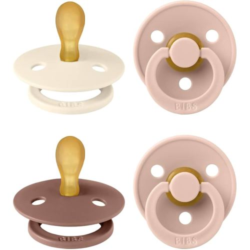 BIBS Pacifiers | Set of 4 | Blush Mix| Size 0-6 Months