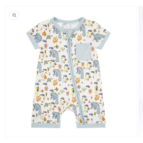 Manatee Bamboo Baby Boy Shortie Romper – Emerson and Friends