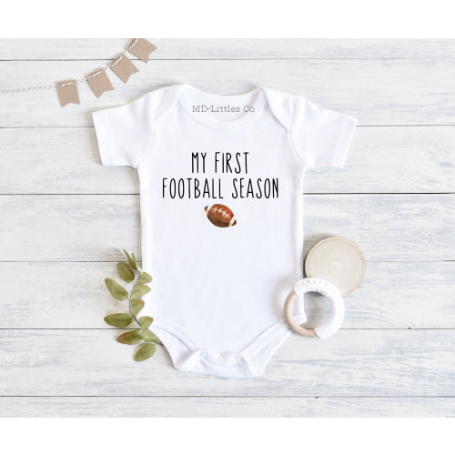 My First Football Season Onesie®, Football Baby Shower, Baby Shower Gift, Football Onesie®, Baby Boy Onesie®, Gender Neutral Onesie®