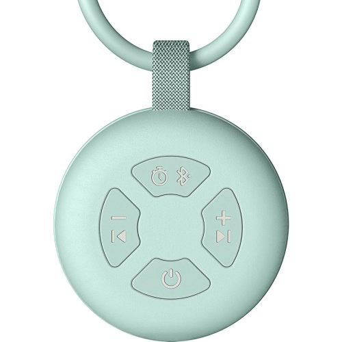 Portable Baby Sound Machine, White Noise Sleep Soother with 12 Soothing Sounds, 15H Battery, Timer & Bluetooth, Noise Canceling for Travel, Nursery, Stroller, Registry Gift for Newborn(Mint)