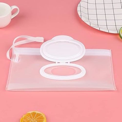 Baby Wipe Case Travel Holder Keeps Wipes Moist Set of Wet Wipes Holders Travel Wipes Case Cases Portable Travel On The Go Refillable Dispenser Container Waterproof Wipe Container with Sealed Zippe