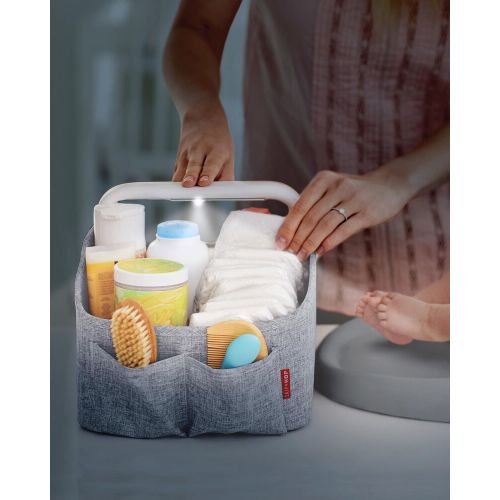 Light Up Diaper Caddy - Grey