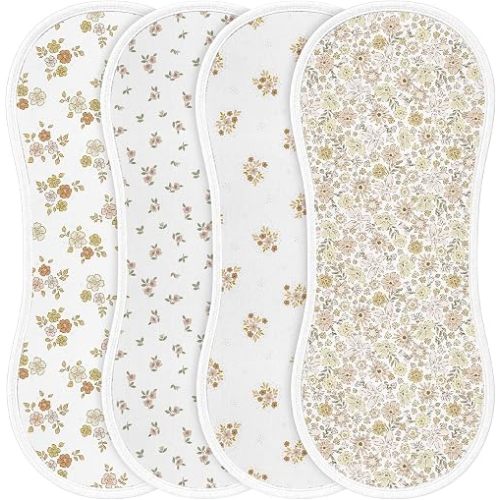 4 Pcs Baby Burp Cloths