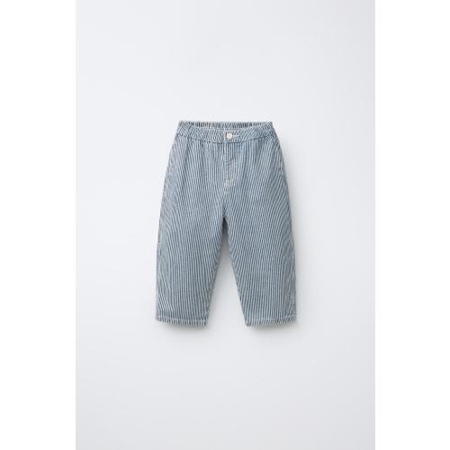 STRIPED BAGGY PANTS - striped | ZARA United States