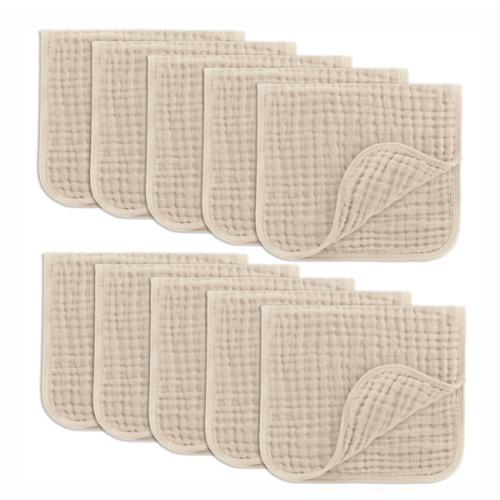 Muslin Burp Cloths in Sand – Comfy Cubs