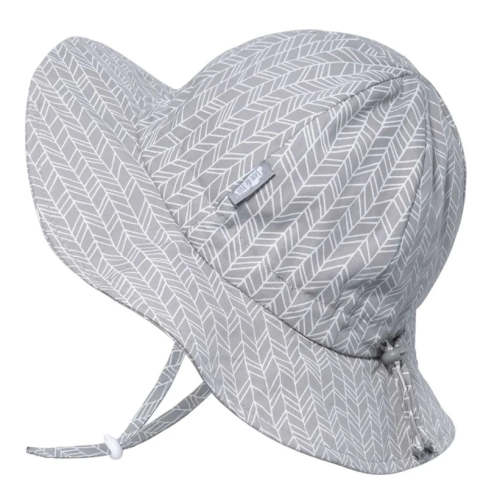 Sun Hat, Grey Herringbone – Bumkins