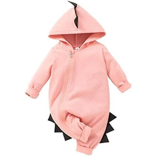 Newborn Baby Boys Girls Dinosaur Halloween Outfits Infant Onesies Hoodie Romper Jumpsuit Pajamas Set