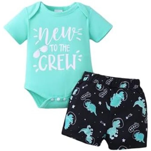 NZRVAWS Newborn Baby Boy Clothes Letter Printed Romper Shorts Summer Infant Outfits Camo Clothing Set 0 3 6 9 12 Months