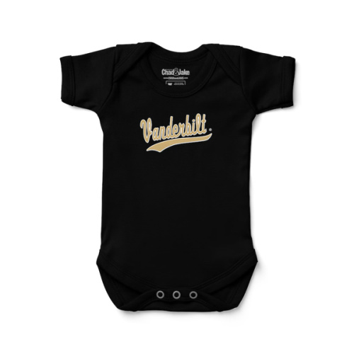 Infant&nbsp;Chad & Jake  Black Vanderbilt Commodores Logo Bodysuit