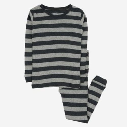 Leveret Kids Two Piece Cotton Striped Boys Pajamas