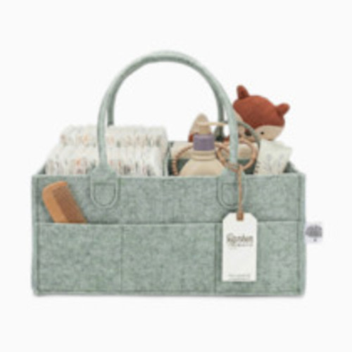 Parker Baby Co. Diaper Caddy - Sage Green, Large