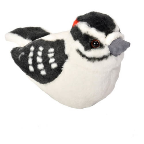 Audubon Bird: Downy Woodpecker Plush With Real Bird Call