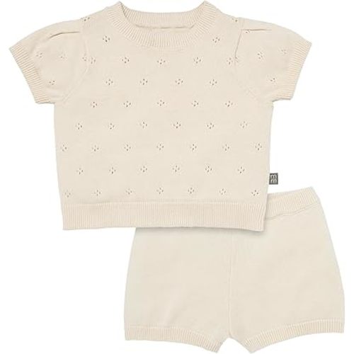 Modern Moments by Gerber Baby Girls' 2-piece Sweater Knit Set - Beige