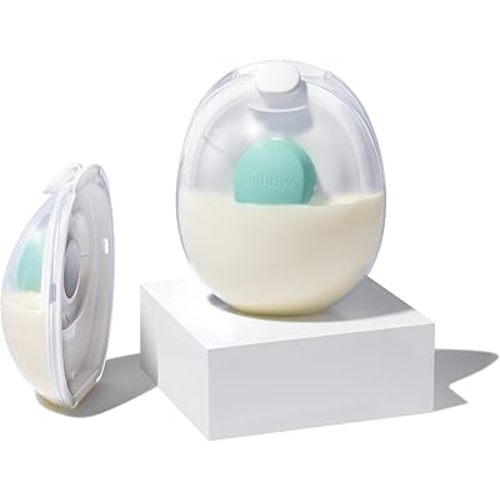 Willow Go - 5oz Reusable Milk Containers with Splash Guard - for use with Willow Go Hands Free Breast Pump