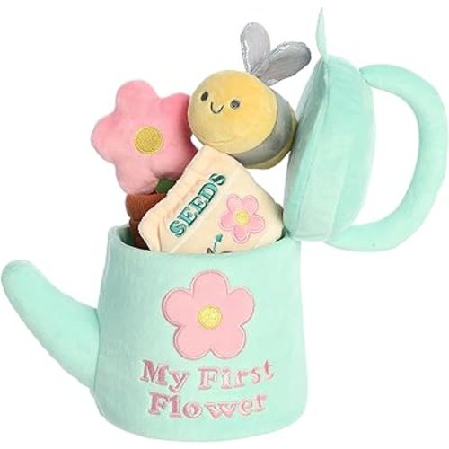 Ebba™ Engaging Baby Talk™ My First Flower™ Baby Stuffed Animal - Sensory Delight - Interactive Learning - Multicolor 7 Inches
