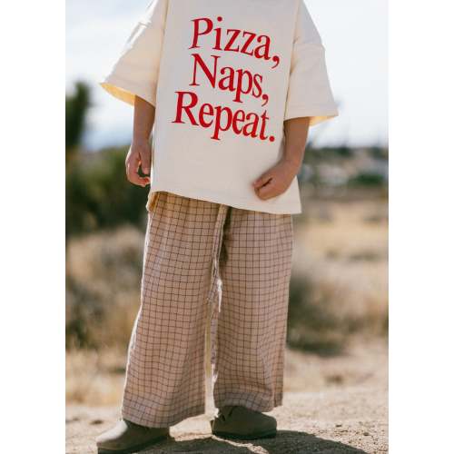 Grid Pant- Red