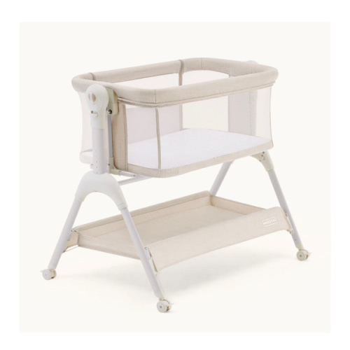 HARPPA Cuddly Sway | 3-in-1 Rocking Baby Bassinet & Bedside Sleeper with Anti-Reflux Mattress for Newborns | Attaches to Bed, Adjustable Height, Tool-Free Setup, Portable Wheels, CPSC Certified, Gentle Rocking Motion | Ideal for Infants, Safe Co-Sleeping