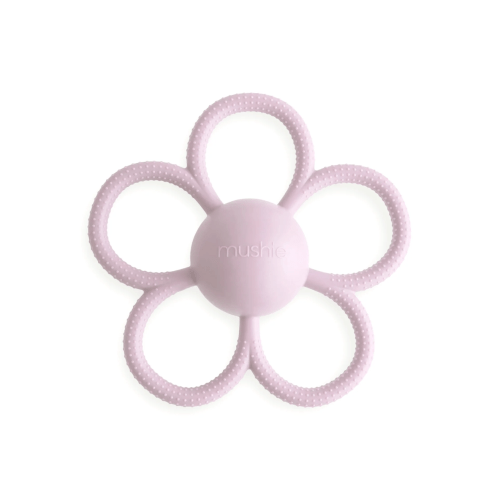 Daisy Rattle Teether - Soft Lilac