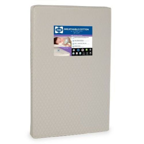 Sealy Mini Cotton Crib Mattress - 38"x24"