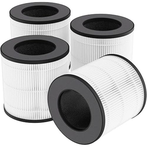 PU-P05/AC201B TReplacement Filter Compatible with FULMINARE PU-P05 Purifier and Purivortex AC201B Purifier, 3-in-1 H13 Filters(4-Pack)