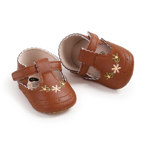Baby Shoes Mary Jane Flats Non Slip Soft Sole Infant Toddler Sneakers First Walkers Party Christmas Dress Shoes