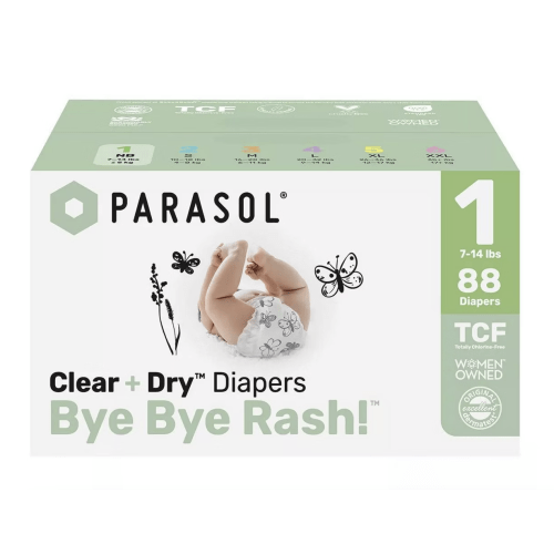 Parasol Chlorine-Free Diapers with RashShield Protection