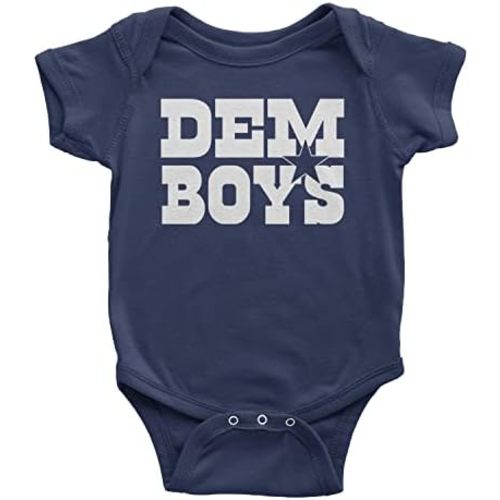 Expression Tees Dem Boys Dallas Football Infant One-Piece Bodysuit, Soft Cotton