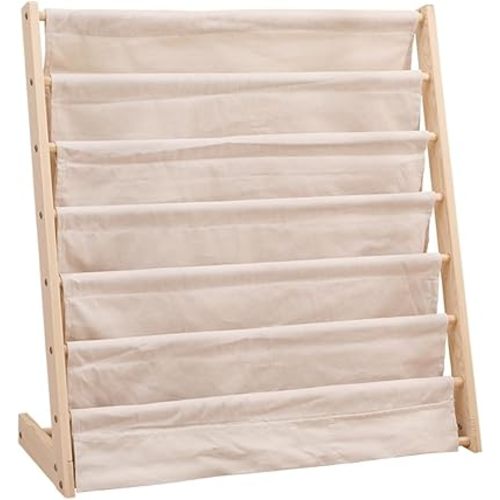 Kids Bookshelf, Wooden Book Shelf for Kids Room Toddler Bookshelf Easy to Reach Children’s Bookshelf Magazine Coloring Book Kids Bookcase Playroom Bedroom Nursery