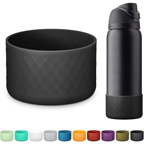 Silicone Boot for Owala Water Bottle 24 oz 32 oz 40 oz, Anti-Slip Protective Sleeve for FreeSip/Twist/Flip Stainless Steel Water Bottles Accessories