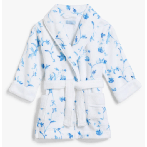 Hill House Baby Robe - Blue Botanical (12-18M)