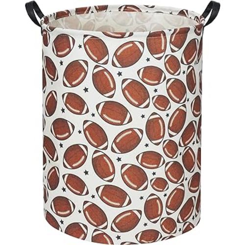 Football Kids Laundry Basket Baby Hamper Toy Storage Bin for Boys Room Decor Baby Nursery Hamper Gift Baskets