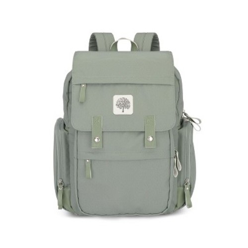 Parker Baby Co. Large Diaper Backpack Birch Bag - Sage