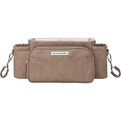 Petunia Pickle Bottom Wander Stroller Caddy, Perfect for Organization, Multiple Carry Positions, Fits Most Strollers, Mink