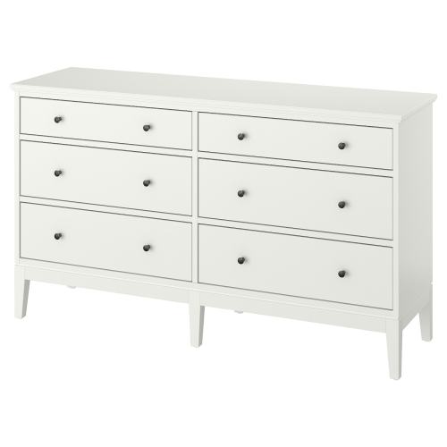 IDANÄS Chest of 6 drawers - white 162x95 cm