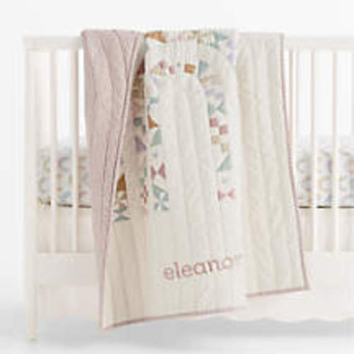 Gemma Rainbow Organic Cotton Baby Crib Quilt