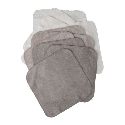 Towelling Washer 10 Pack in Multi