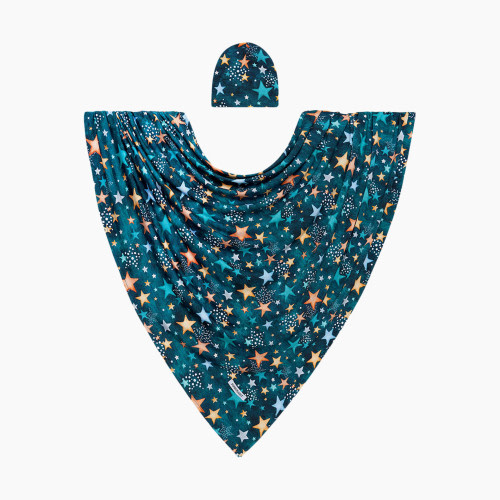 Posh Peanut Rogan Infant Swaddle and Beanie Set - Beige, O/S