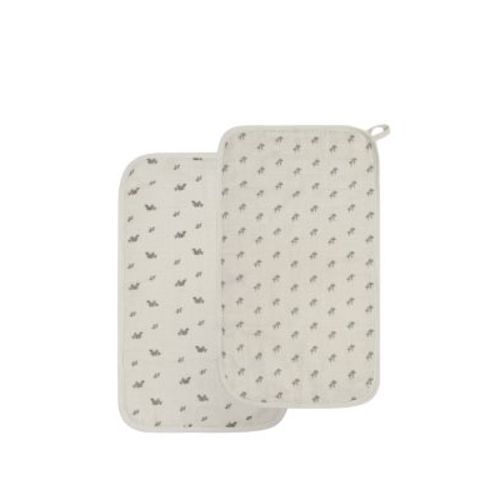 Unisex 2-Piece Muslin Burp Cloths - Baby