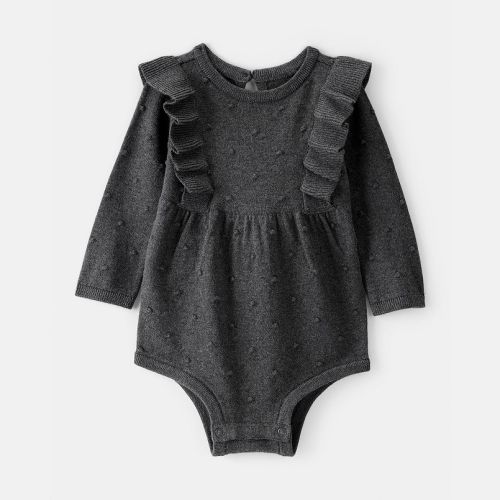 Baby Girl Carter's Ruffle Long Sleeve Bodysuit