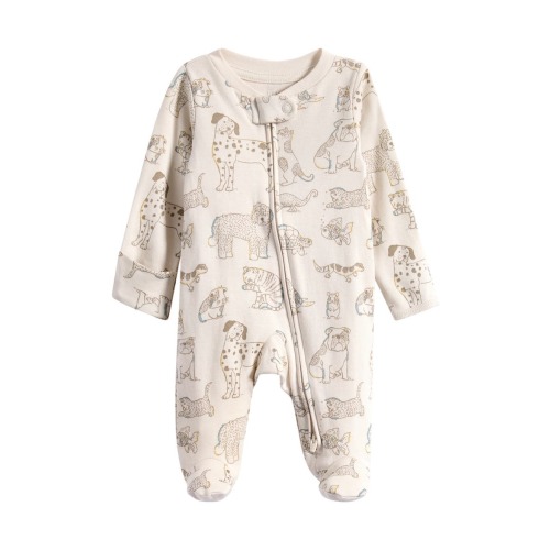 Organic Cotton Zip Footie