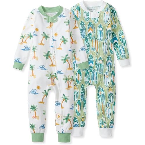 Burt's Bees Baby Unisex Footless Sleeper Pajama 100% Organic Cotton Snug-Fit 1-Piece Zip-Up Jumpsuit for Toddlers