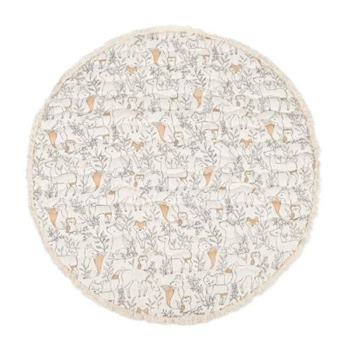 Crane Baby Cotton Quilted Activity Playmat - Ezra